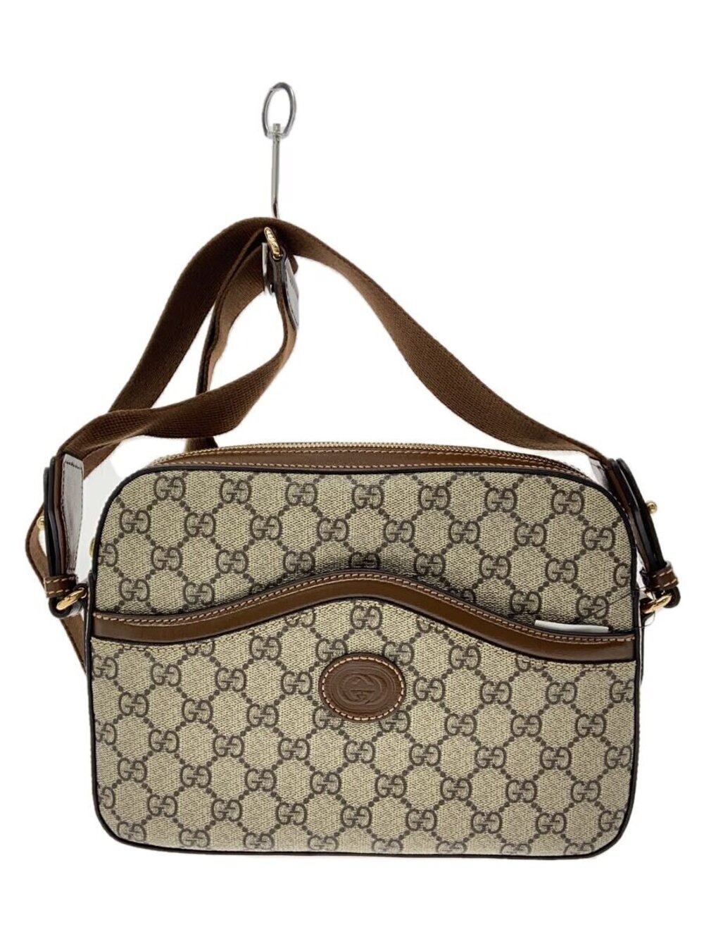 Gucci Shoulder Bag Interlocking GG Supreme Brown
